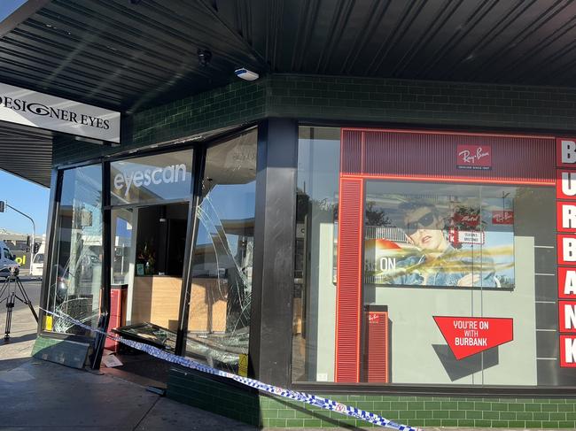 Ram raid in Glenroy. Picture: Kathleen O'Connor/Seven News Melbourne