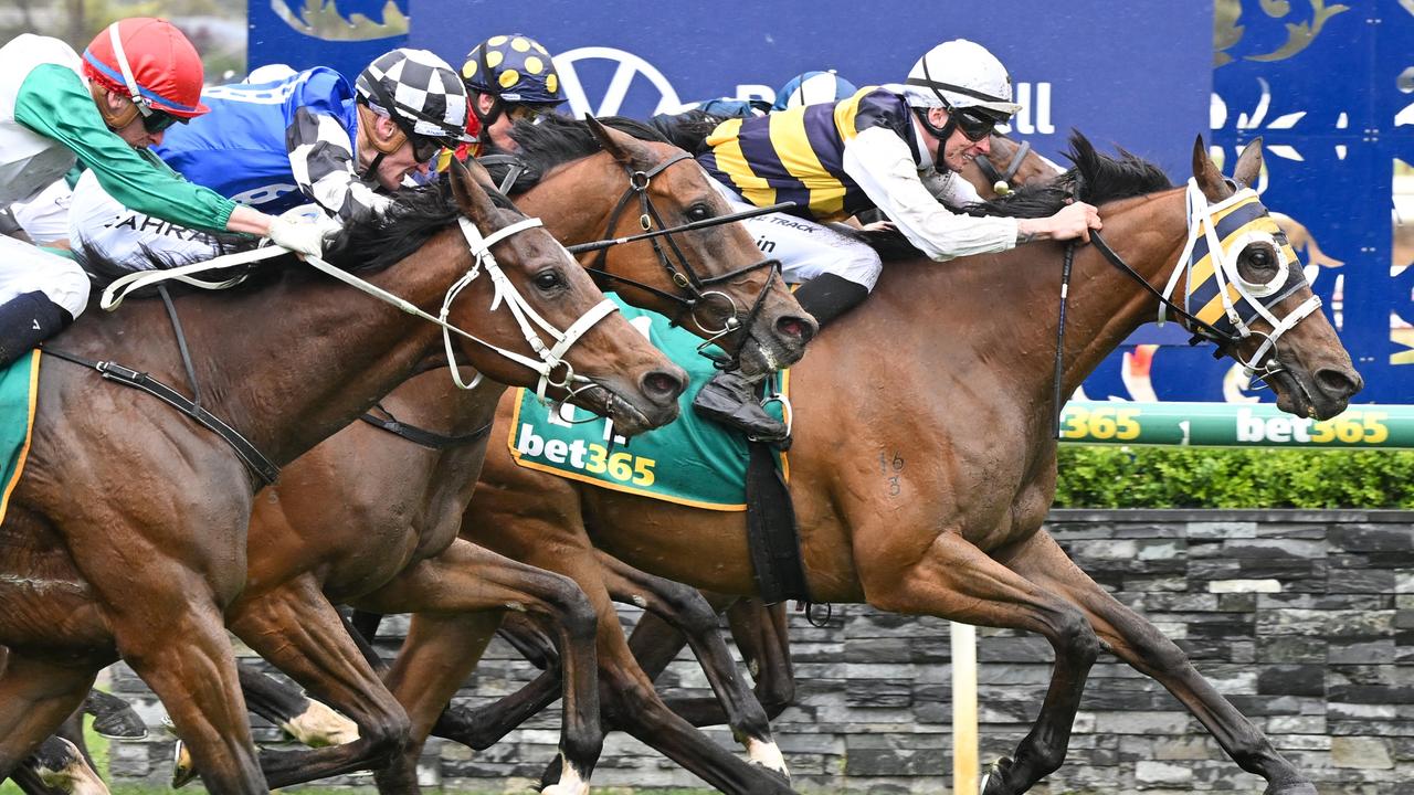 Amade (IRE) ridden by Zac Spain wins the 2023 Geelong Cup. (Photo by Reg Ryan/Racing Photos via Getty Images)