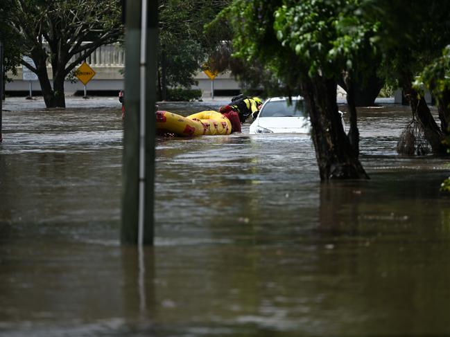 Flash flooding in Hanlon Park.