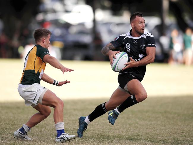 Quade Cooper playing for Wests RC.