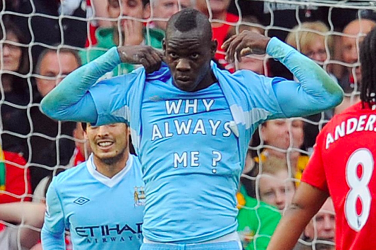 Mario Balotelli's most iconic moment.