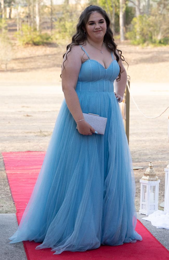 Emily Crooks arrives at the Gympie State High School formal 2023. November 16, 2023. Picture: Christine Schindler