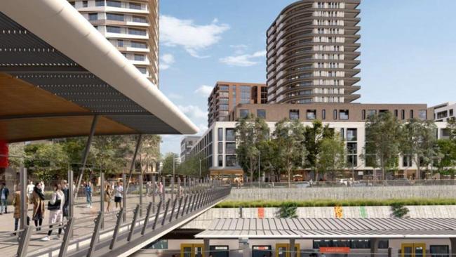 The new masterplan for the Leppington Town Centre would see high-rise apartments built around the Leppington train station.