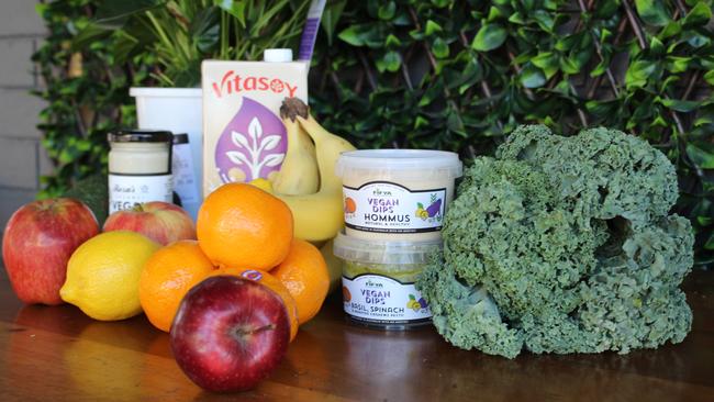 Leo Sirianni says about 40 per cent of all his products, including fresh produce, are already be vegan. Picture: Ellen-Maree Elliot