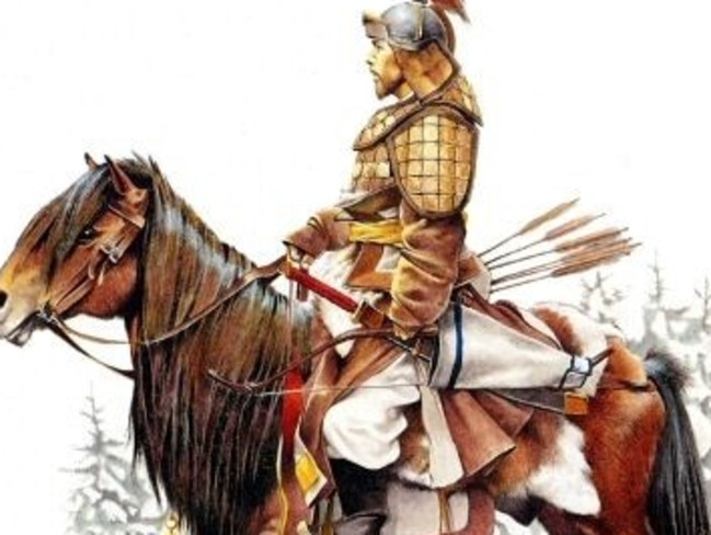 Shock troops ... A mounted Mongol warrior.