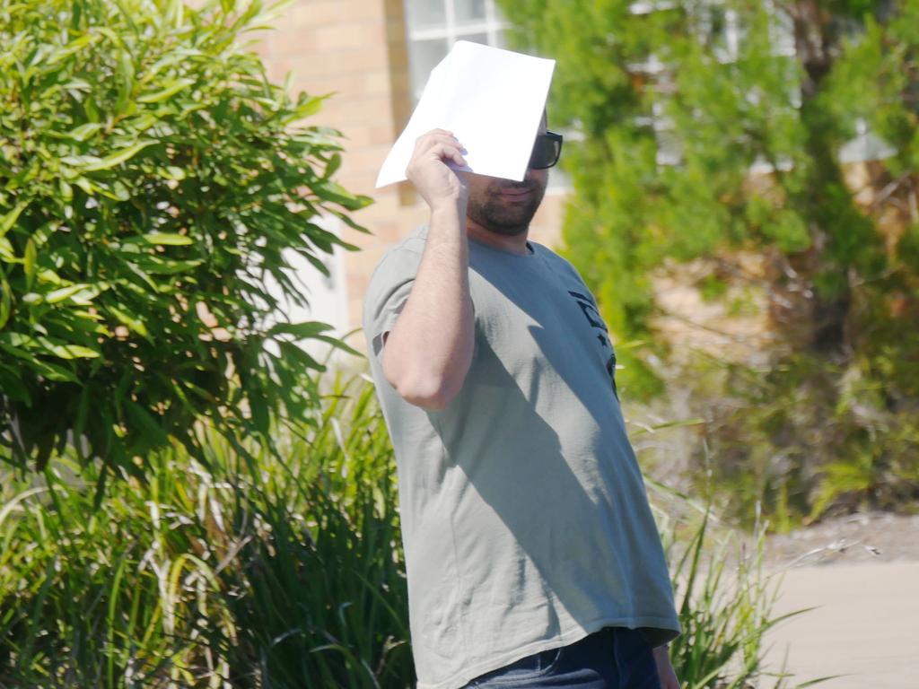 Dwayne Ferguson of Kawungan leaves Hervey Bay Magistrates Court.