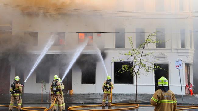 The Albion was just 10 days away from reopening when the fire happened. Picture: Hamish Blair