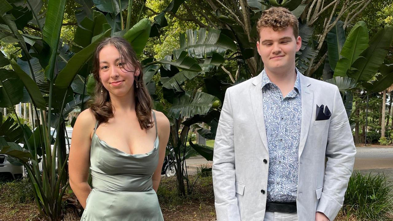 Madeline Keptyn and Morgan Smith at the Orara High School Year 12 formal in 2022. Picture: Matt Gazy