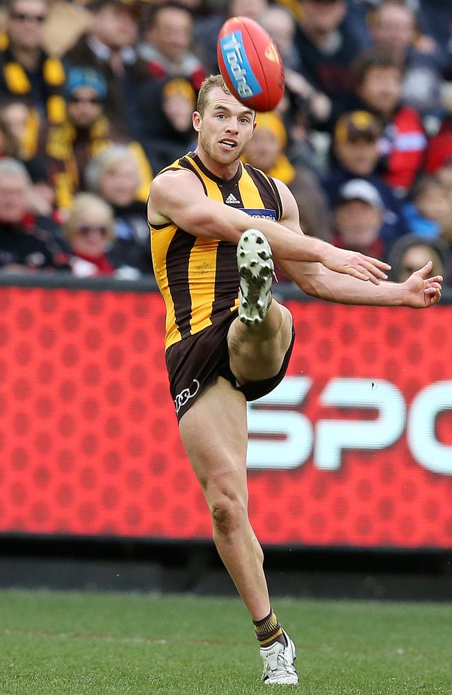 Hawthorn's Tom Mitchell is a difficult match-up for taggers. Picture: Michael Klein