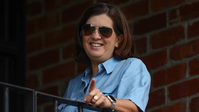 North Melbourne president Sonja Hood at Saturday’s intra-club match. Picture: Michael Klein