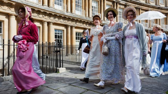 Janeites step out for the Jane Austen Festival in Bath.