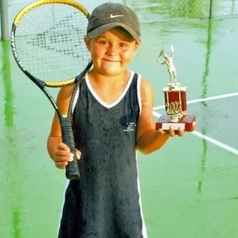 Ash Barty as a kid.