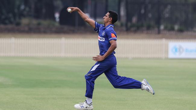 Sutherland are expecting big things from Tushaar Garg, here in full flight for Bankstown last season. Pic: Carmela Roche/AAP