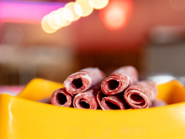 Wagyu slices are one of many ingredients diners can add to their pots at Hot Pot 2023. Picture: Linda Higginson