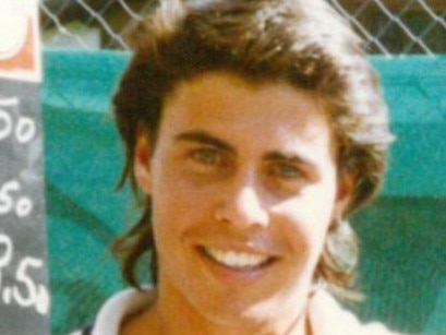 Josh Frydenberg sporting a mullet hairstyle during his tennis playing days