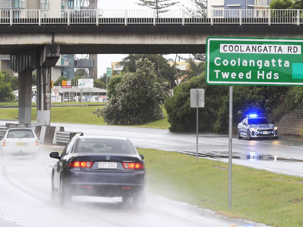 Queensland’s borders will be patrolled as the state is shut off from non-essential travellers. Picture: Scott Powick Newscorp Australia