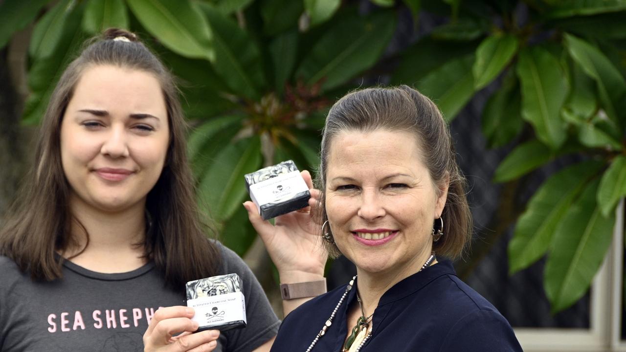 Vonnie Meier with Jade Caldwell from Sea Shepherd.