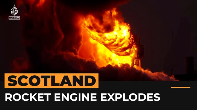 Video Shows Rocket Engine Explode During Test At New Scottish Spaceport Au