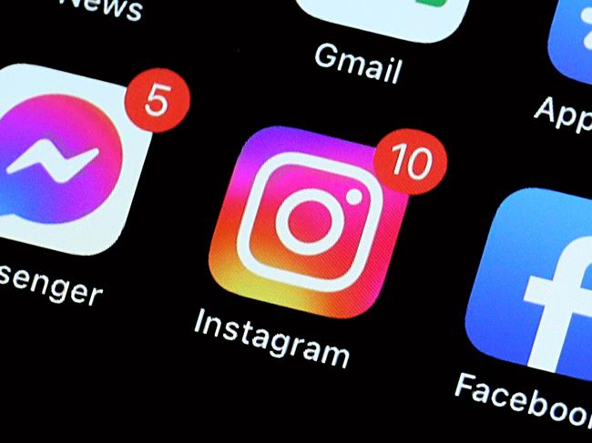 SYDNEY, AUSTRALIA - NewsWire Photos JANUARY 20, 2023: Editorial generic stock image of an iPhone with the popular apps: Instagram, Messenger and Facebook prominent on its home screen. Picture: NCA NewsWire / Nicholas Eagar