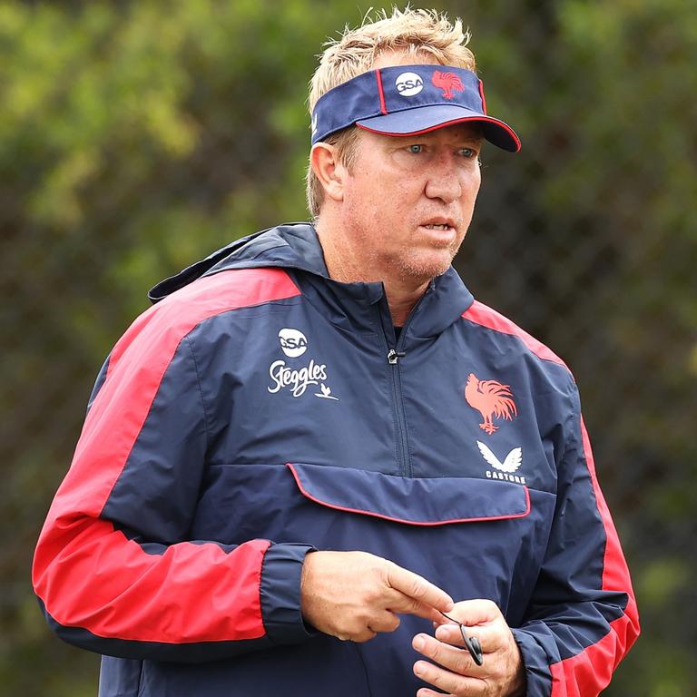 Roosters head coach Trent Robinson will not make the trip to Townsville. Picture: Mark Kolbe/Getty Images