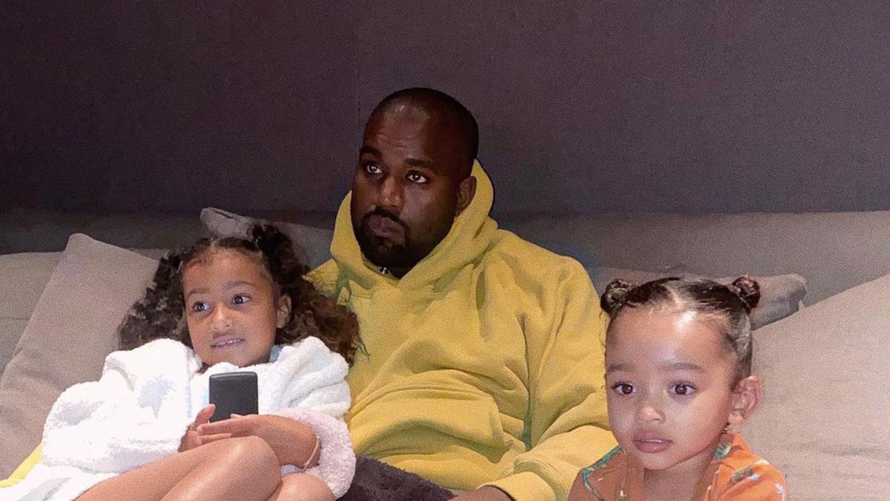 Kanye has not spent much time with the kids recently as he stays in Wyoming. Picture: Instagram