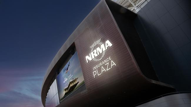An artists impression of the NRMA Insurance presence at Adelaide Oval