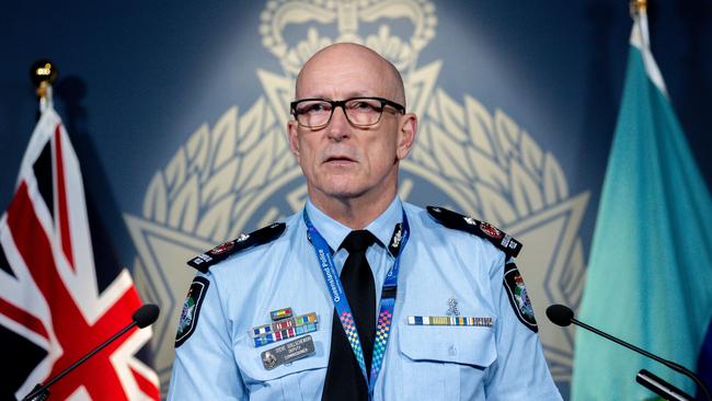 Police Deputy Commissioner Steve Gollschewski is blasting those trying to sneak into Queensland. Picture: NewsWire/David Kapernick