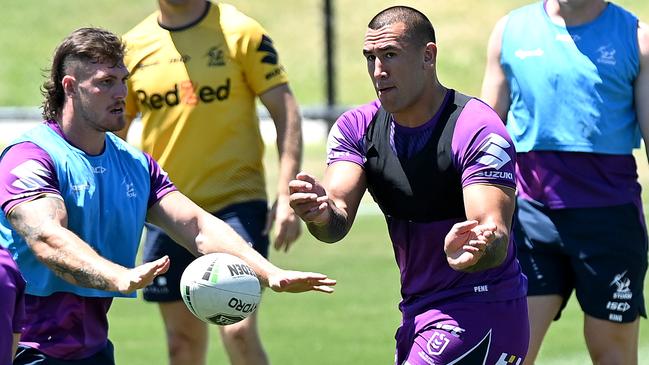 Storm giant Nelson Asofa-Solomona at Sunshine Coast Stadium