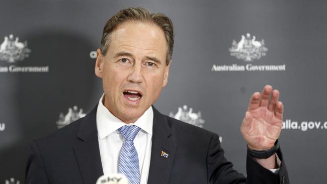 Health Minister Greg Hunt. Picture: NCA NewsWire / David Geraghty