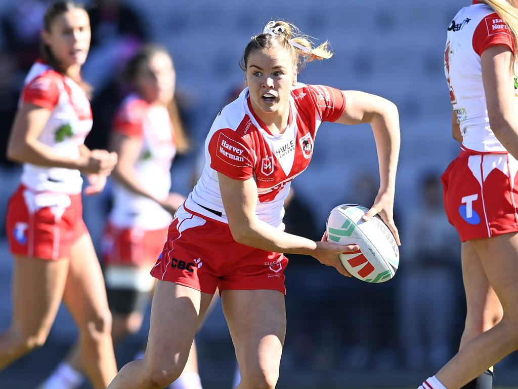 Kasey Reh made her NRLW debut on Sunday. Picture: NRL Photos/Gregg Porteous
