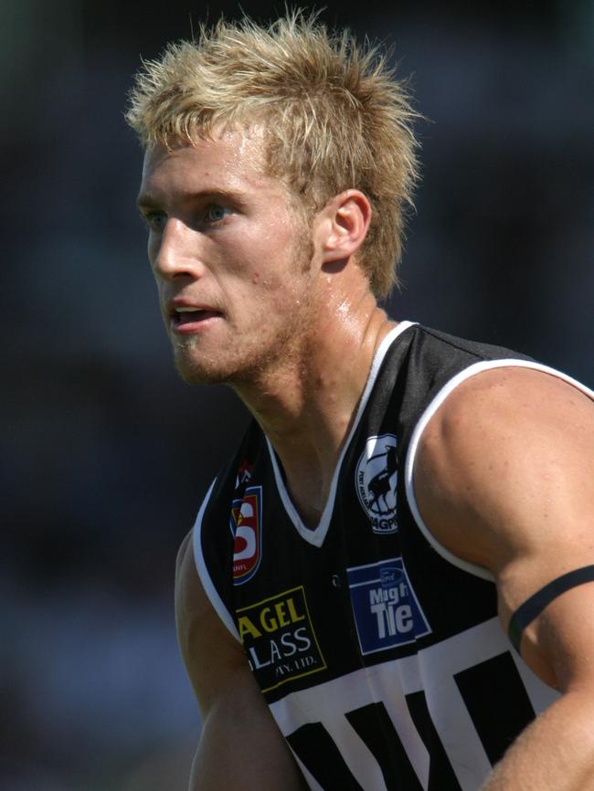 Scott Thompson playing in the SANFL for Port Adelaide. Picture: Stephen Laffer