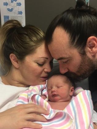 Jack-Valentine, with mum Aimee and dad Alex Houlton, is now a “happy, healthy boy”.