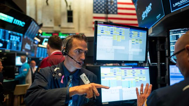 Traders on the New York Stock Exchange. Picture: AFP