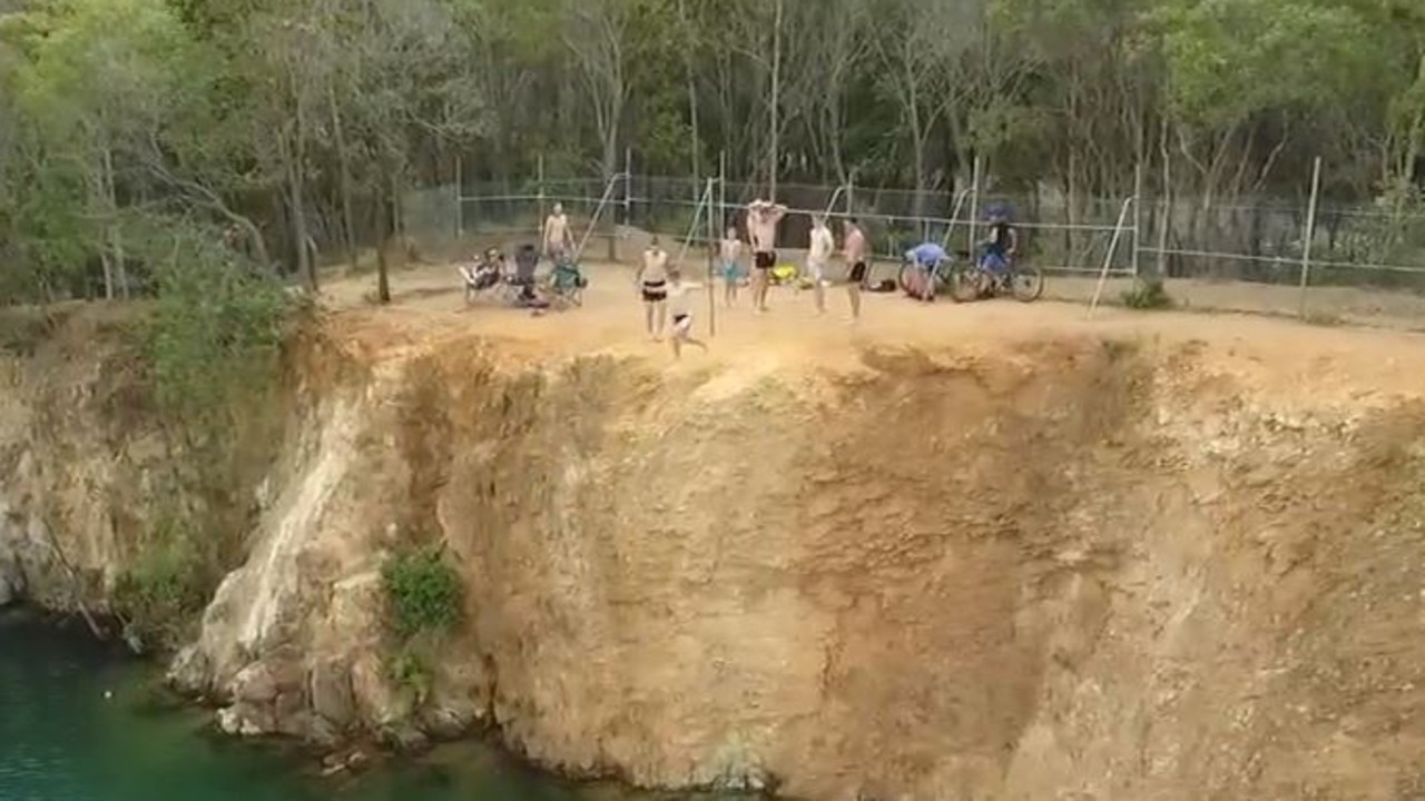 Cliff Jumping at Gold Diggings Quarry 