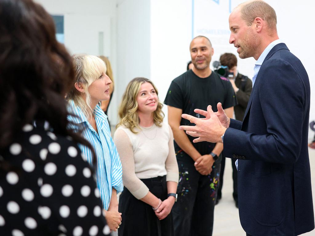 The prince appeared in good form during a gallery visit in London. Picture: AFP