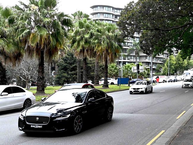 SYDNEY, AUSTRALIA - NewsWire Photos NOVEMBER 30, 2021: Motorists drive past a fixed speed camera as concerns the NSW government's decision to remove warning signs from mobile speed cameras was a revenue raising exercise. Picture: NCA NewsWire / Jeremy Piper