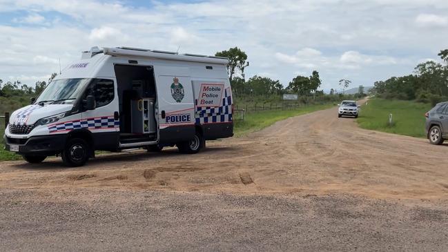 Queensland Police Service and Queensland State Emergency Service (SES) scour bushland in Woodstock, Townsville, in the search for a potential weapon allegedly used in the sudden death of a 21-year-old Vincent man Jordan Hay. Picture: Supplied