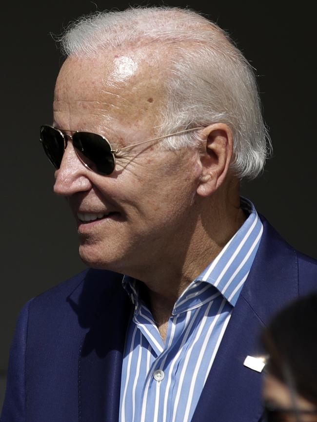 Joe Biden agreed not to discuss his son’s business dealings with him. Picture; AP.