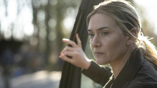 Kate Winslet in Mare of Easttown. Picture: HBO/Binge