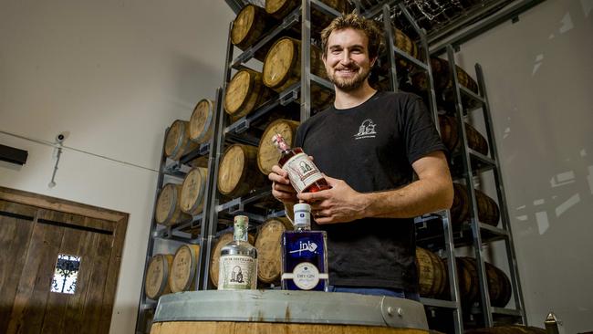 Husk Distillers at Tumbulgum is the only spirit making facility in Australia that makes their gin and rum from paddock to bottle. Picture: Jerad Williams