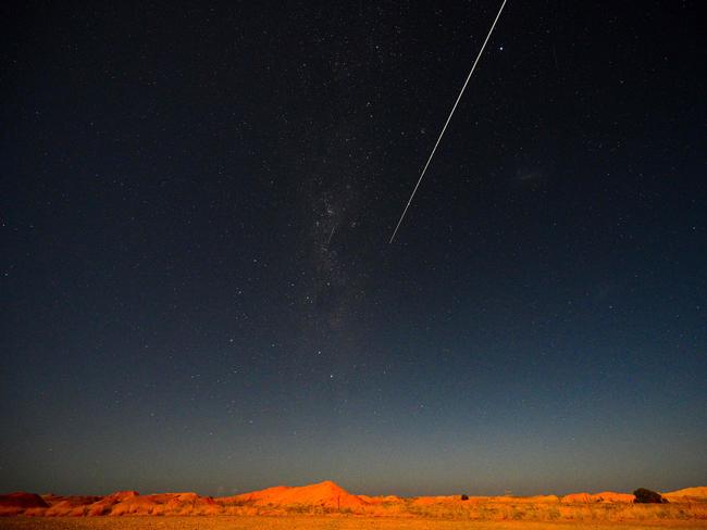 The Hayabusa-2 probe's sample drops to Earth in South Australia after landing on and gathering material from an asteroid. Picture: AFP