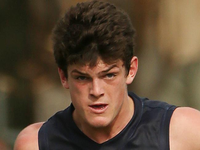 Vic Country v Vic Metro Trevor Barker Oval Sandringham . Metro's Angus Brayshaw in action. May 18th 2014. Picture : Colleen Petch