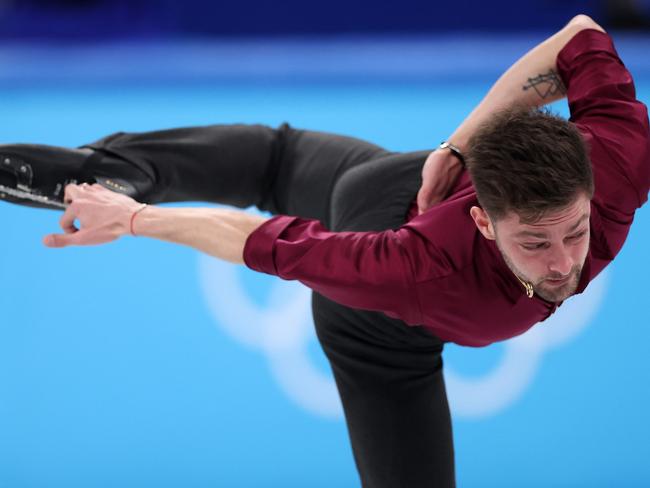 Brendan Kerry performing at the Beijing 2022 Winter Olympics where he was Australian flag bearer. Picture: Matthew Stockman/Getty Images