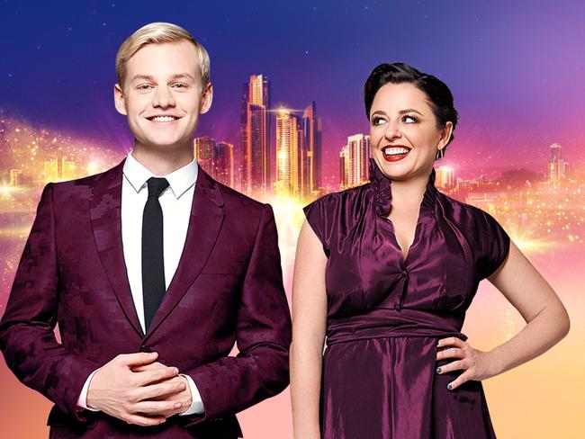 Joel Creasey and Myf Warhurst as hosts for Eurovision 2021.