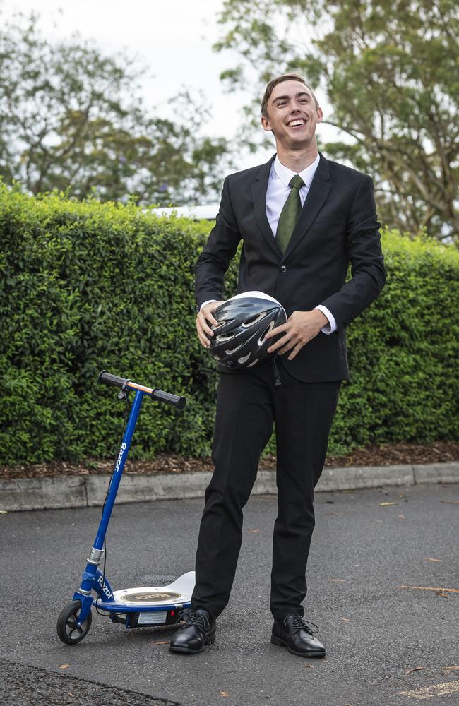 Graduate Isaac Jones at Toowoomba Christian College formal at Picnic Point, Friday, November 29, 2024. Picture: Kevin Farmer