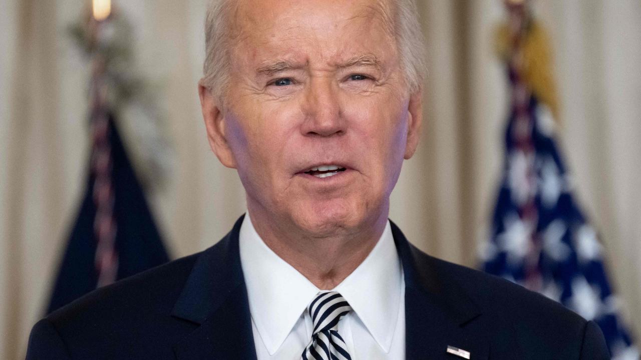 A fake robocall has gone out pretending to be from US President Joe Biden. Picture: Saul Loeb / AFP