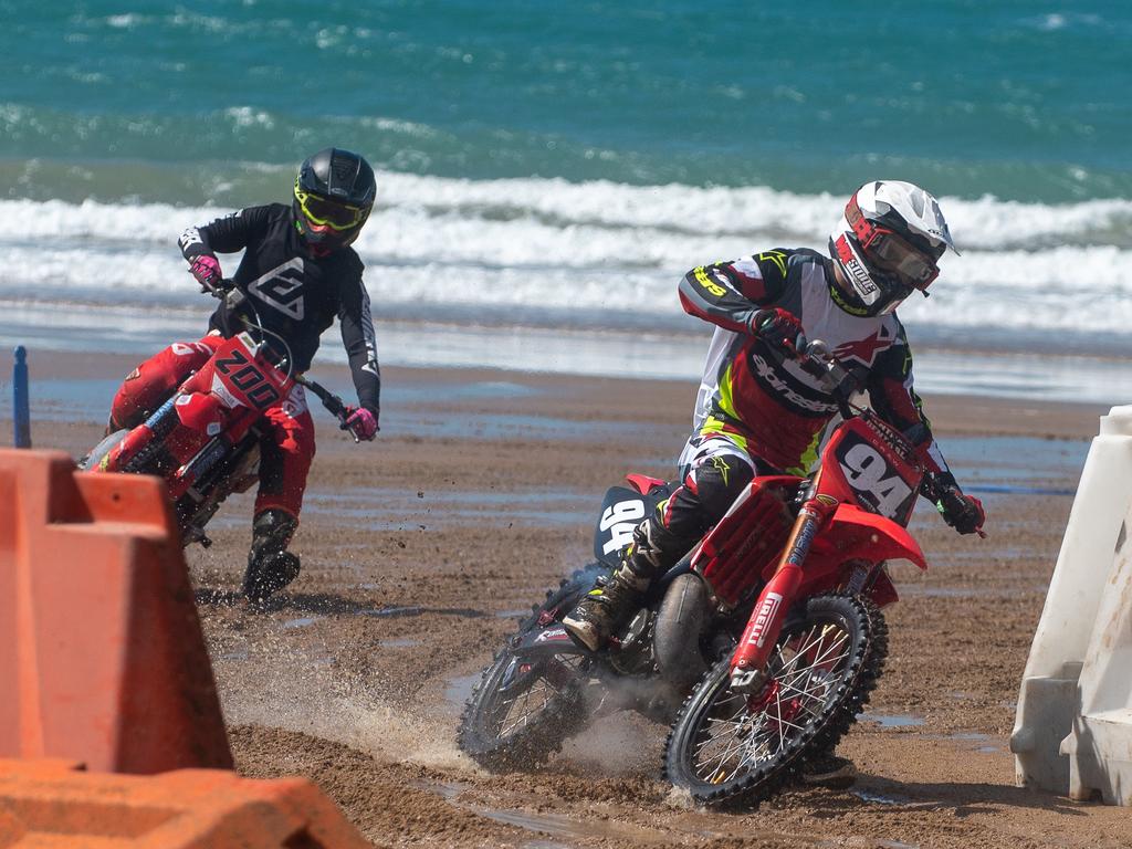 Shawn Craw at Motorcycle Beach Races at Grasstree Beach Sunday 27 August 2023 Picture: Michaela Harlow