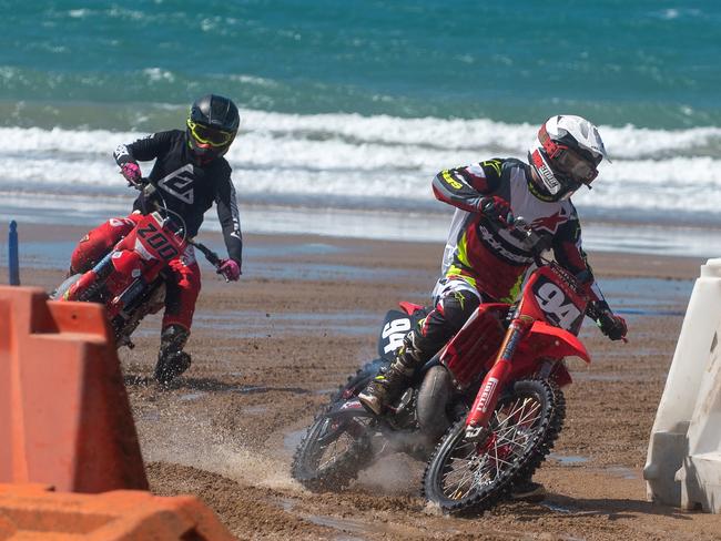 Shawn Craw at Motorcycle Beach Races at Grasstree Beach Sunday 27 August 2023 Picture: Michaela Harlow