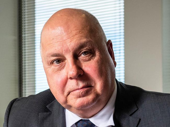 Treasurer and Minister for Economic Development Ã Tim Pallas MP, in his office ahead of the 2021 state budget. Picture: Jake Nowakowski