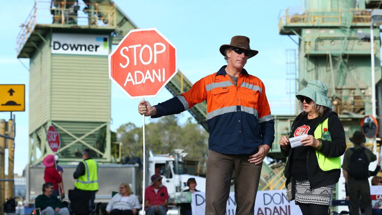 Environmental activists pressure Labor on Adani coal mine